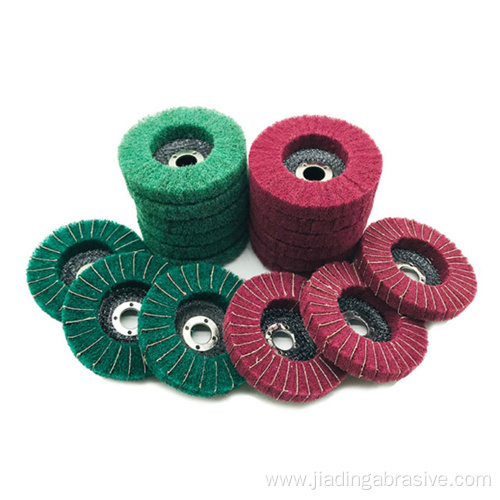 green scouring pad non woven abrasive flap wheel